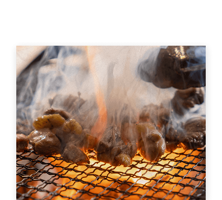 炭火焼きシーン